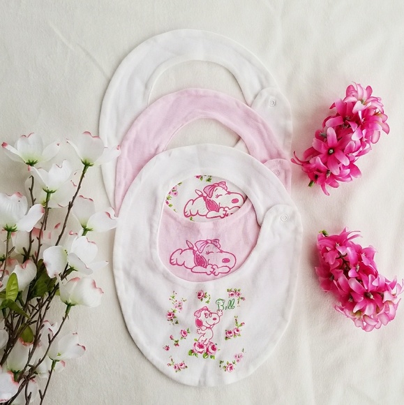 Other - NWOT 3 pk. Baby Girl Bella Bib